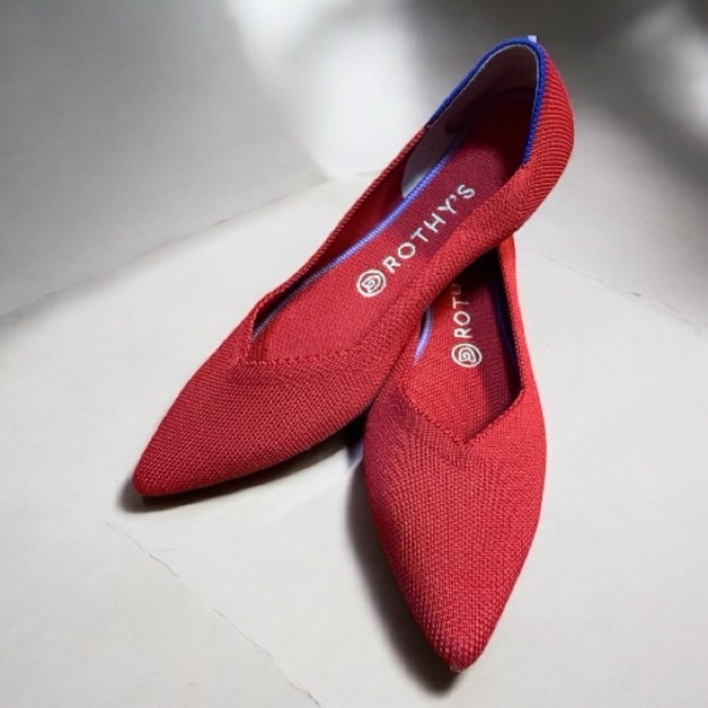 Rothy's Women's Scarlet Red Flats